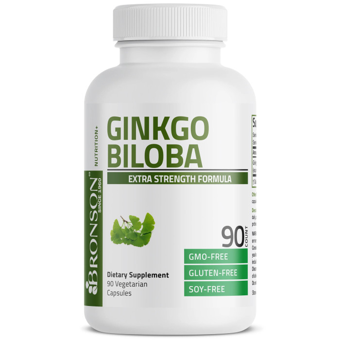 Ginkgo biloba – 120 capsule vegetale – Bronson Laboratories