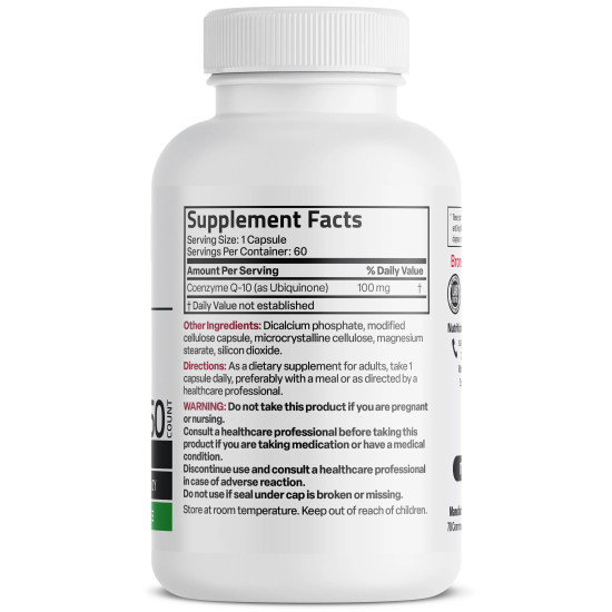 Coenzima Q10 – informatii nutritionale si ingrediente