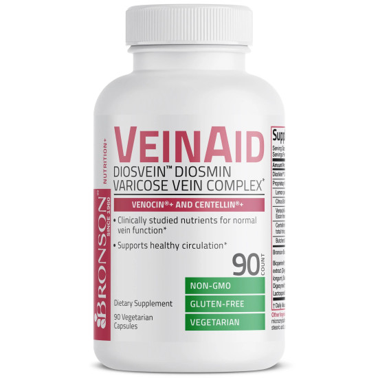 VeinAid – complex pentru circulatia venoasa – 90 capsule – Bronson Laboratories