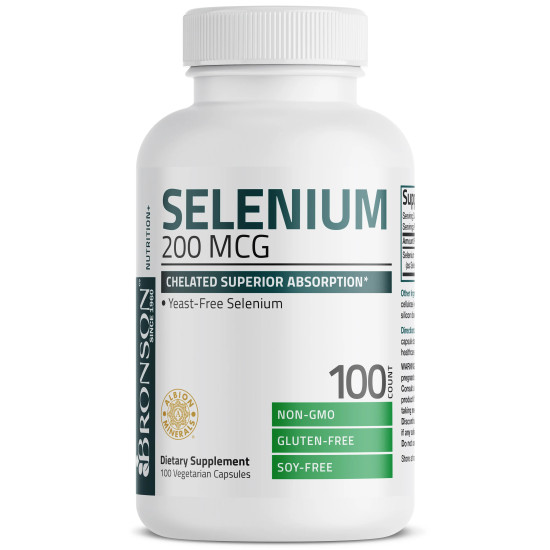 Seleniu 200 mcg – 100 capsule – Bronson Laboratories
