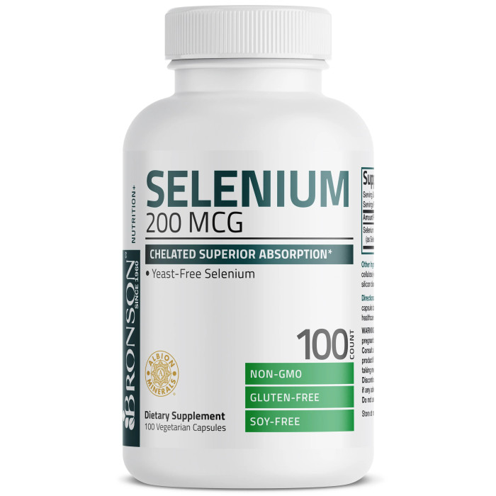 Seleniu 200 mcg – 100 capsule – Bronson Laboratories