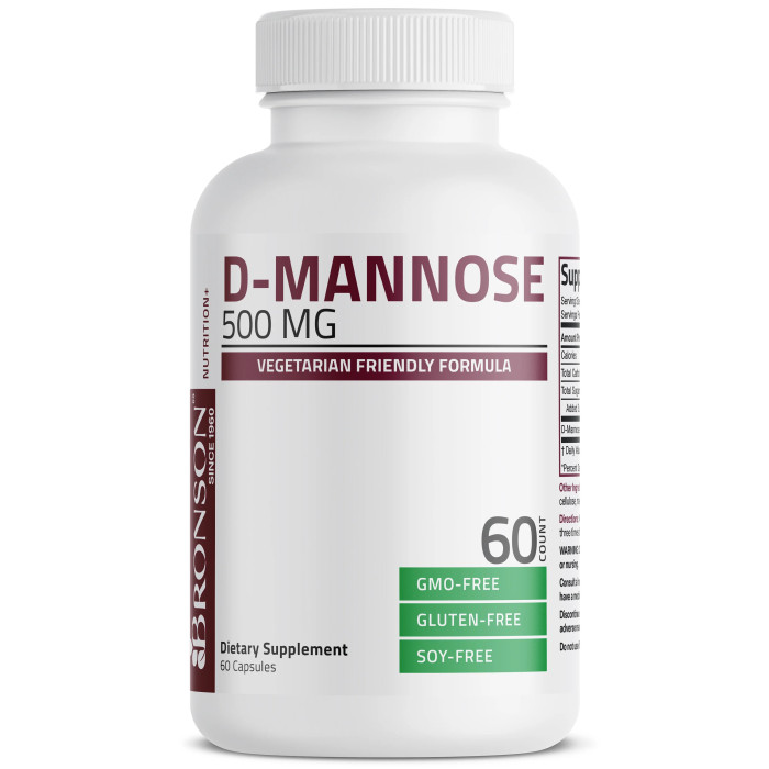 D-Mannose 500 mg – 60 capsule – Bronson Laboratories