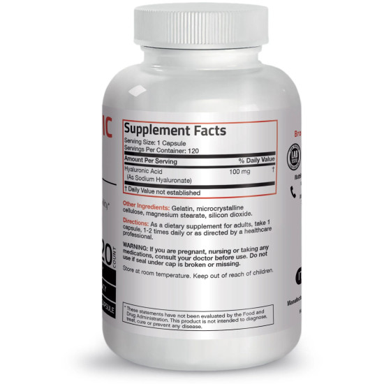 Acid hialuronic – informatii nutritionale si ingrediente