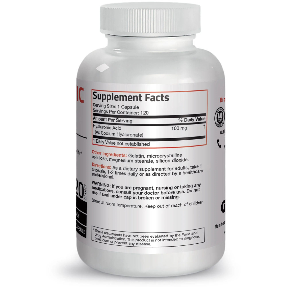 Acid hialuronic – informatii nutritionale si ingrediente