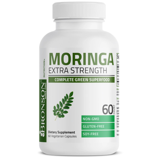 Extract din frunze de moringa oleifera 5000 mg – 60 capsule – Bronson Laboratories