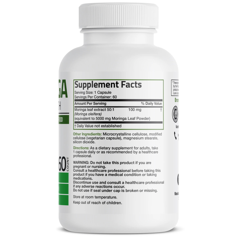 Moringa oleifera – informatii nutritionale si ingrediente