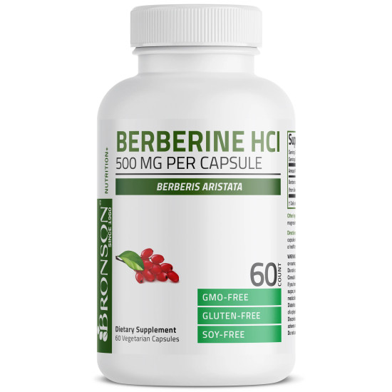 Berberina, 500 mg, 60 capsule, Bronson Laboratories