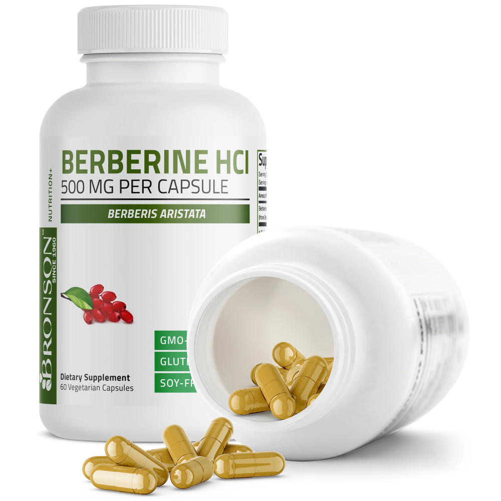 Berberina HCl 500 mg din radacina de Berberis Aristata per capsula