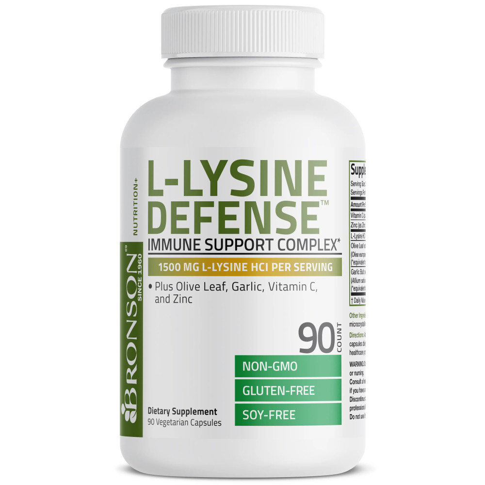 L-Lysine Defense 1500 mg Bronson – suport imunitar