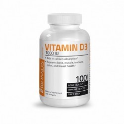 Vitamina D3 1000UI 100 cps Bronson