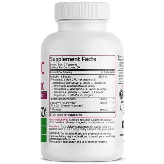 Probiotic pentru femei cu merisor si D-Mannose