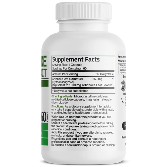 Artichoke extract Cynara scolymus capsule