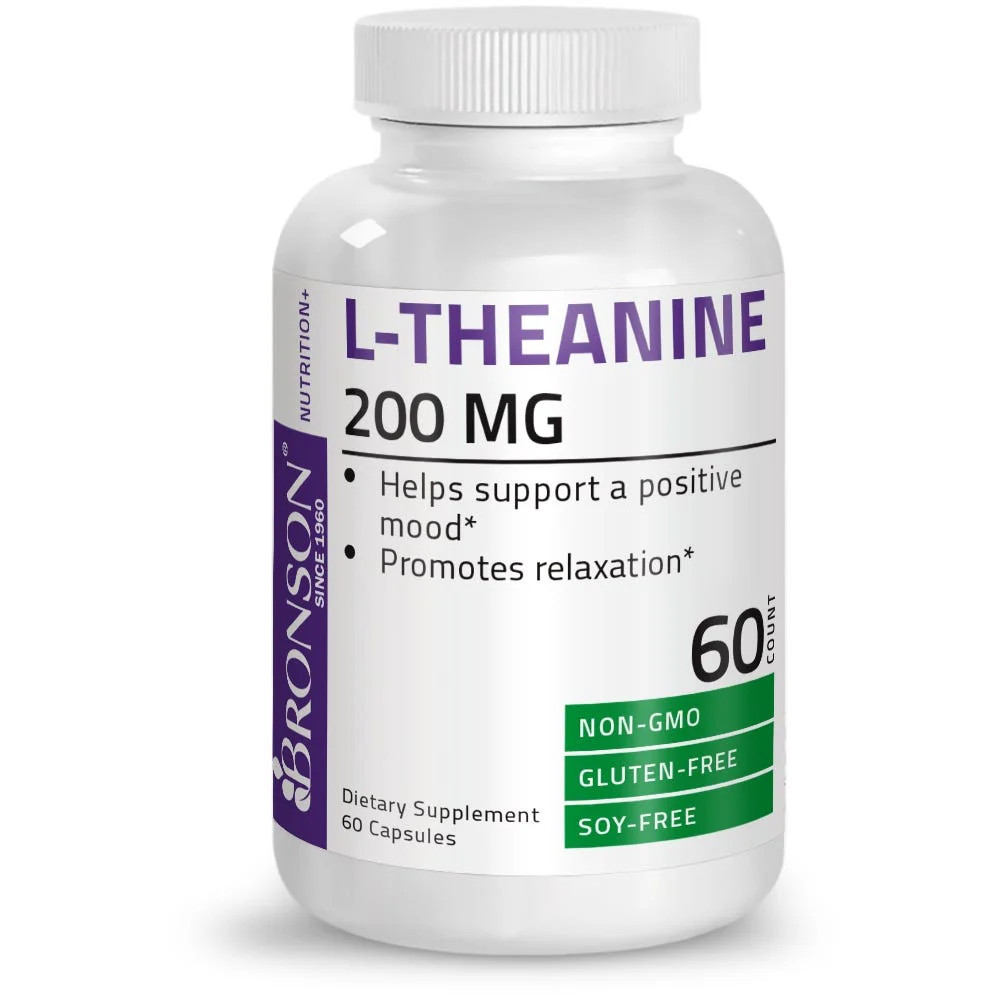 L-Theanine 200 mg Bronson – flacon 60 capsule