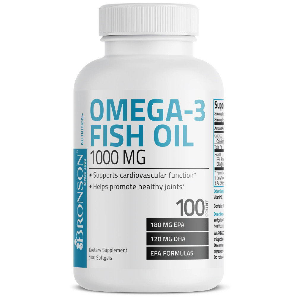 Omega-3 Fish Oil EPA DHA 1000 mg Bronson