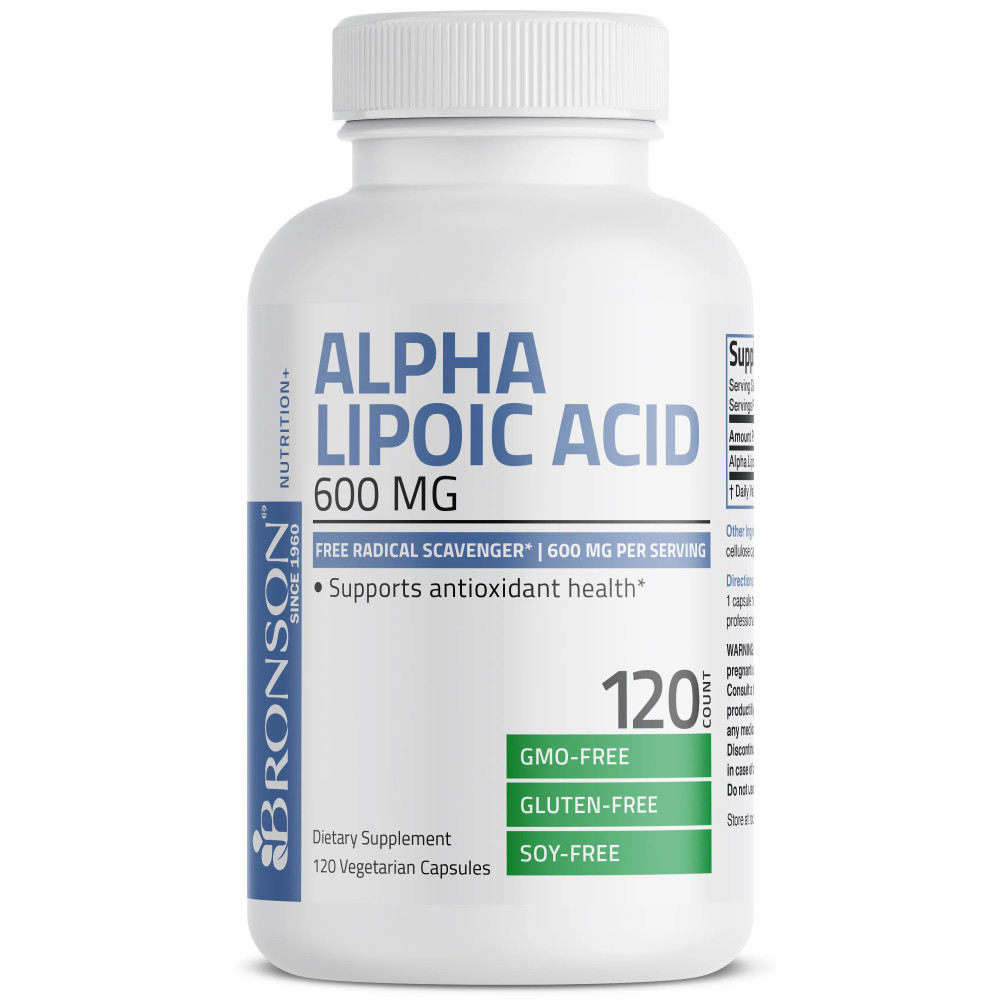 Acid Alfa Lipoic 600 mg – 120 capsule – Bronson Laboratories
