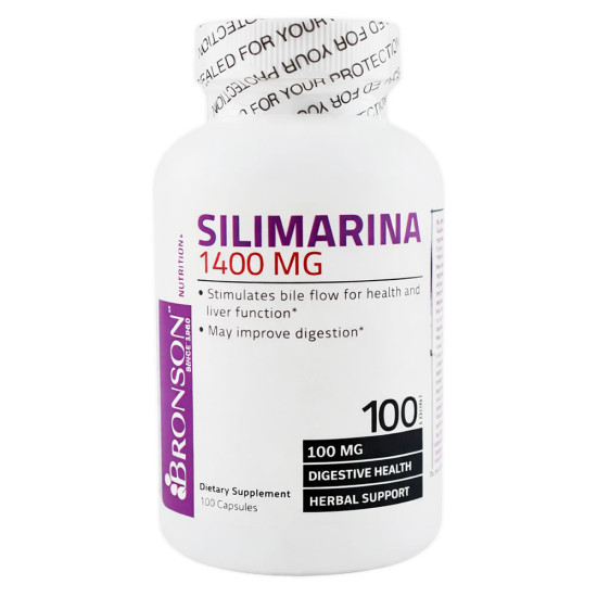 Silimarina Milk Thistle 1400 mg Bronson | Suport pentru ficat