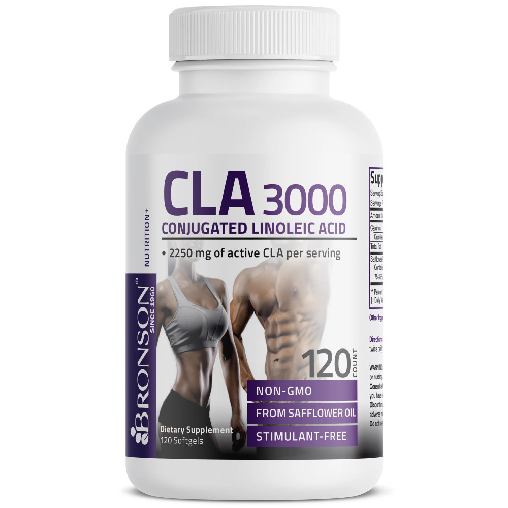 CLA 3000 Acid Linoleic Conjugat – 90 capsule – Bronson Laboratories