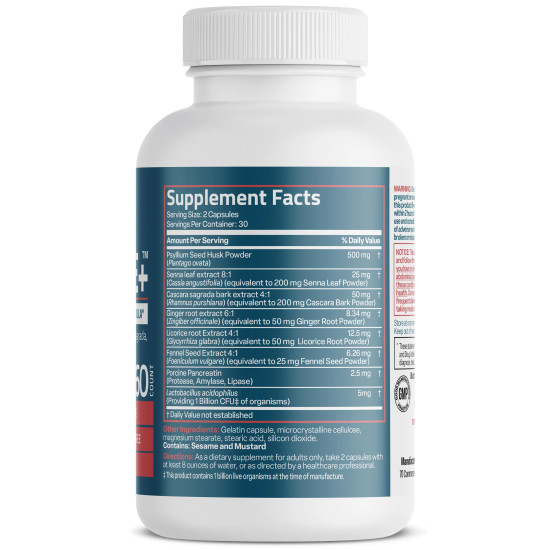 Advanced Colon Cleanse – informatii nutritionale si ingrediente