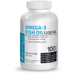 Omega 3 Ulei de peste 1200 mg 100 cps Bronson