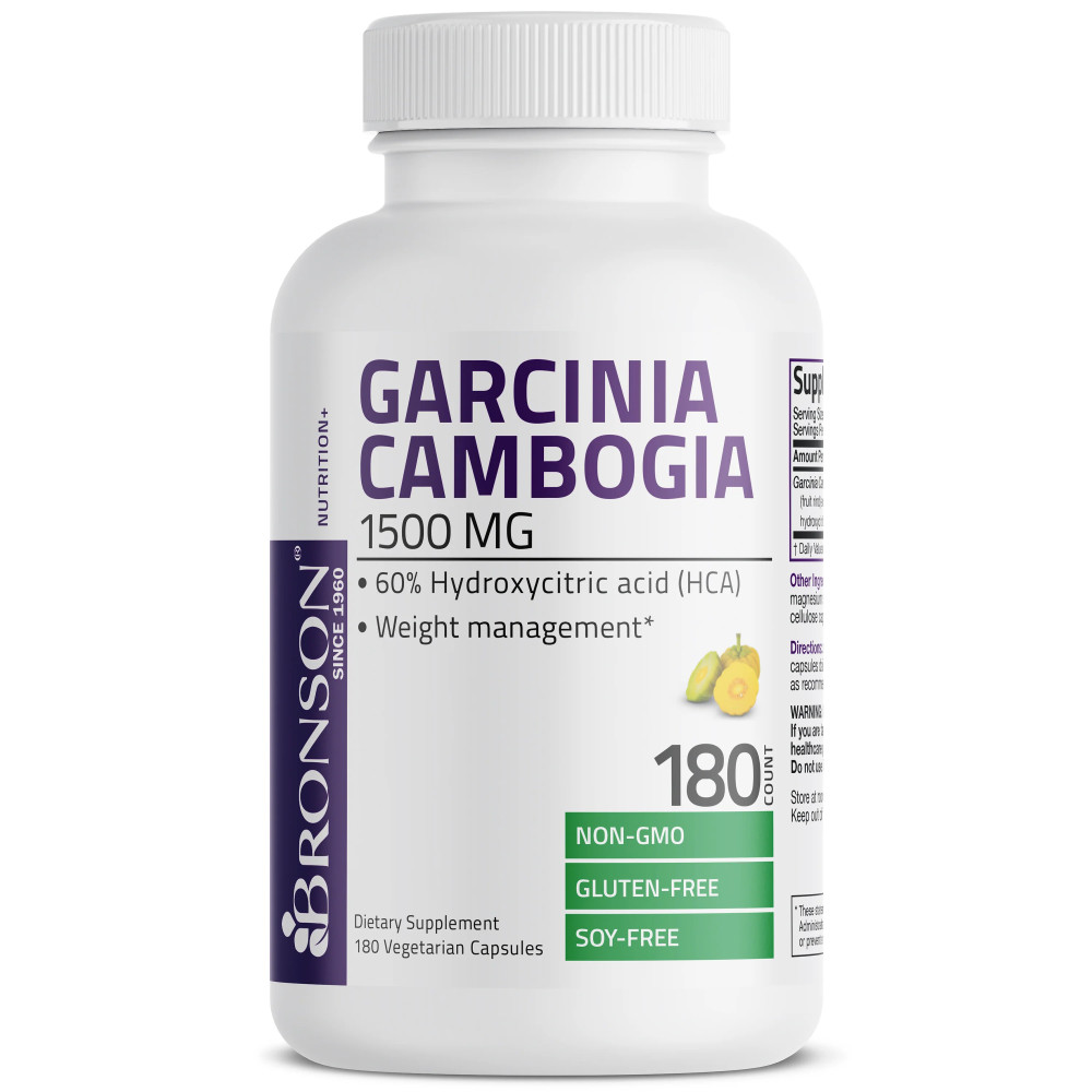 Extract de garcinia cambogia 1500 mg – 180 capsule – Bronson Laboratories